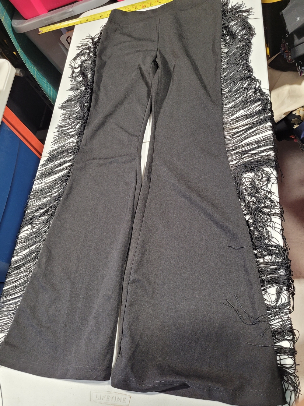 SHEIN Black Boot-Cut Flare Pants